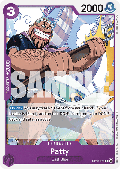 Patty OP12-074 Legacy of the Master One Piece Karte