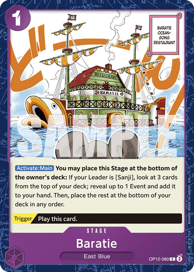 Baratie OP12-080 Legacy of the Master One Piece Karte