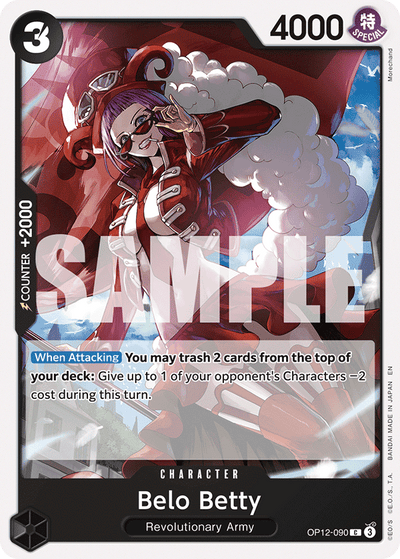 Belo Betty OP12-090 Legacy of the Master One Piece Karte