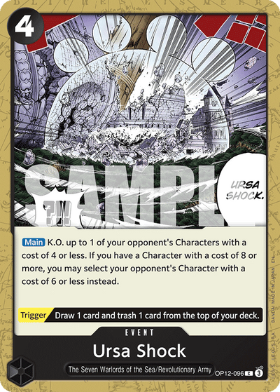 Ursa Shock OP12-096 Legacy of the Master One Piece Karte