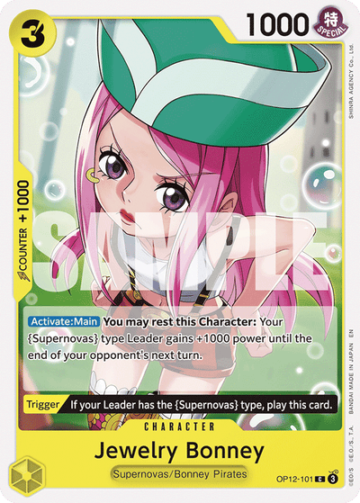 Jewelry Bonney OP12-101 Legacy of the Master One Piece Karte