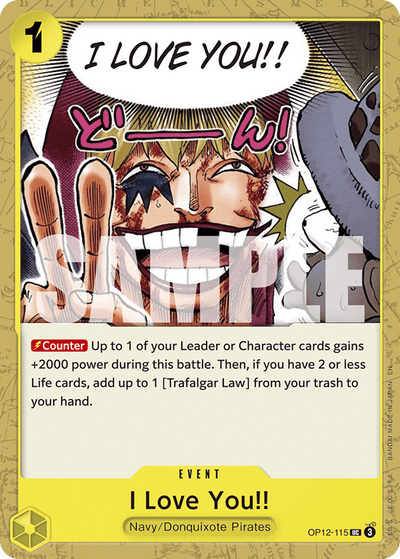 I Love You!! OP12-115 Legacy of the Master One Piece Karte