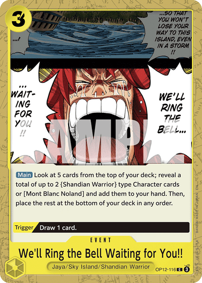 We'll Ring the Bell Waiting for You!! OP12-116 Legacy of the Master One Piece Karte