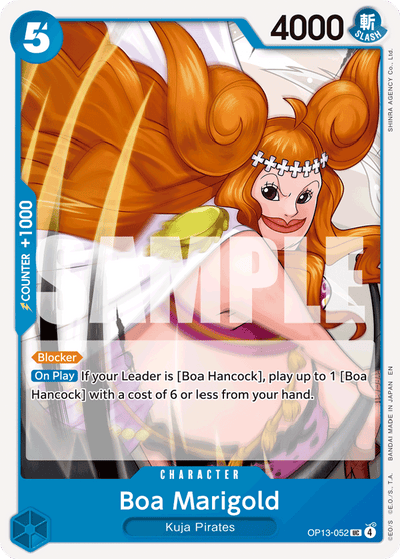 Boa Marigold OP13-052 Carrying On His Will One Piece Karte