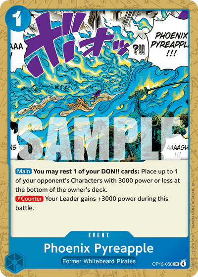 Phoenix Pyreapple OP13-058 Carrying On His Will One Piece Karte
