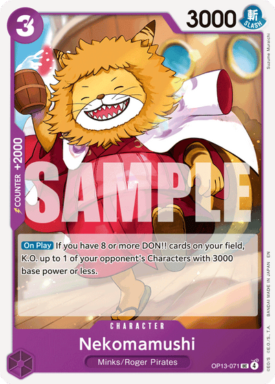Nekomamushi OP13-071 Carrying On His Will One Piece Karte