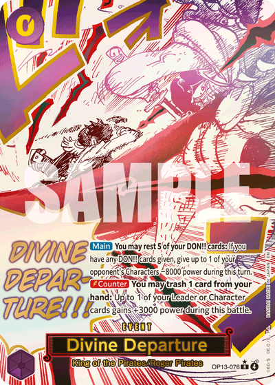 Divine Departure OP13-076 (Parallel 1) Carrying On His Will One Piece Karte
