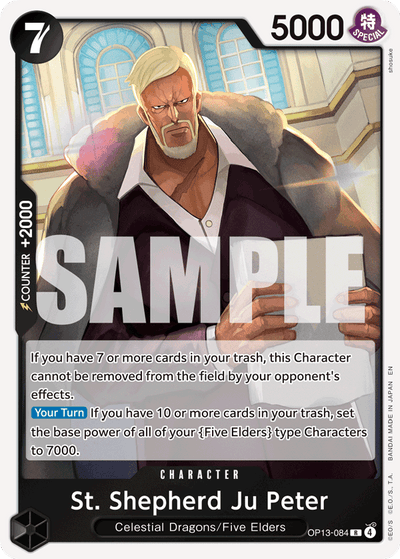 St. Shepherd Ju Peter OP13-084 Carrying On His Will One Piece Karte
