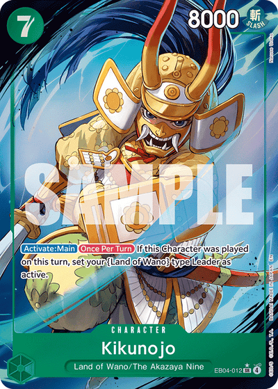 Kikunojo EB04-012 (Parallel 1) The Azure Sea's Seven One Piece Karte