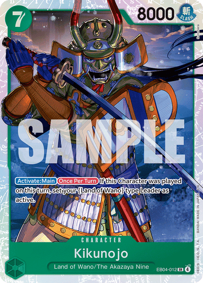 Kikunojo EB04-012 The Azure Sea's Seven One Piece Karte