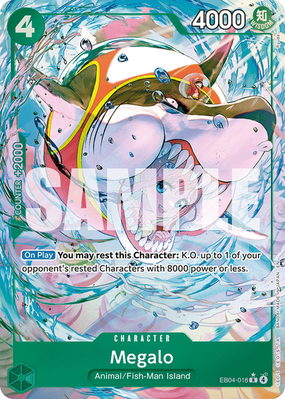 Megalo EB04-018 (Parallel 1) The Azure Sea's Seven One Piece Karte