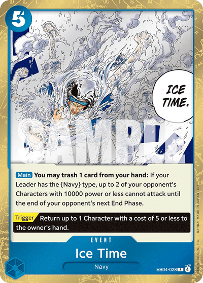 Ice Time EB04-028 The Azure Sea's Seven One Piece Karte