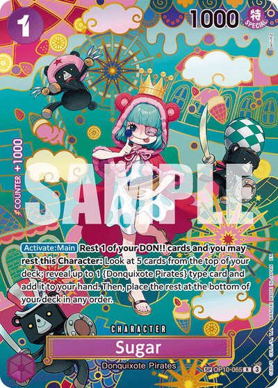 Sugar OP10-065 (Parallel 1) The Azure Sea's Seven One Piece Karte