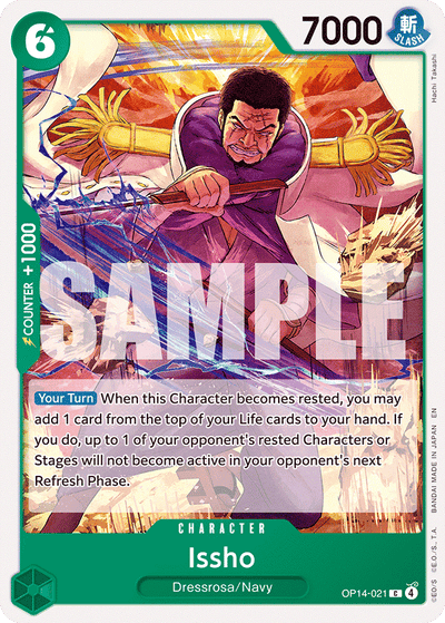 Issho OP14-021 The Azure Sea's Seven One Piece Karte
