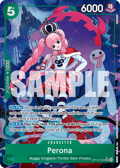 Perona OP14-033 (Parallel 1) The Azure Sea's Seven One Piece Karte