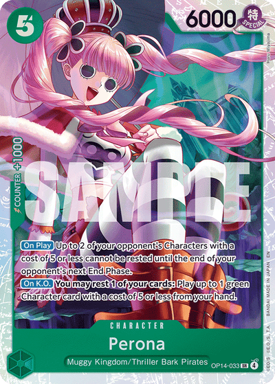Perona OP14-033 The Azure Sea's Seven One Piece Karte