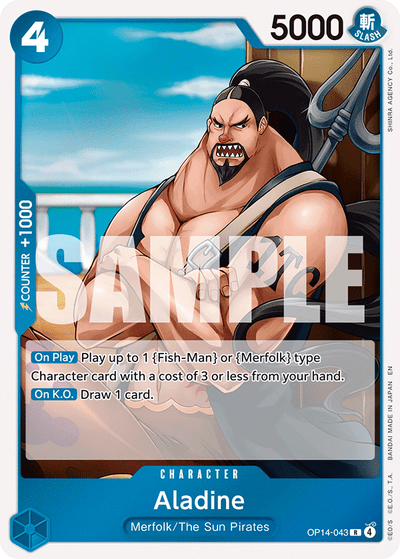 Aladine OP14-043 The Azure Sea's Seven One Piece Karte
