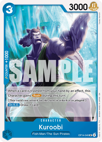 Kuroobi OP14-045 The Azure Sea's Seven One Piece Karte