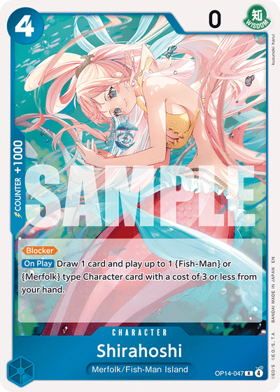 Shirahoshi OP14-047 The Azure Sea's Seven One Piece Karte