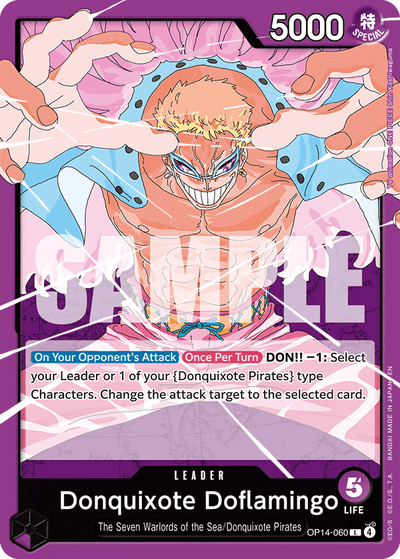 Donquixote Doflamingo OP14-060 The Azure Sea's Seven One Piece Karte