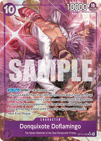 Donquixote Doflamingo OP14-069 (Parallel 1) The Azure Sea's Seven One Piece Karte