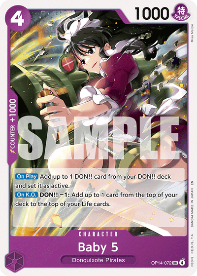 Baby 5 OP14-072 The Azure Sea's Seven One Piece Karte