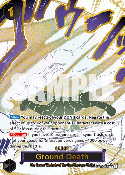 Ground Death OP14-096 (Parallel 1) The Azure Sea's Seven One Piece Karte