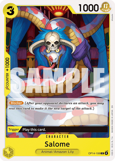 Salome OP14-106 The Azure Sea's Seven One Piece Karte
