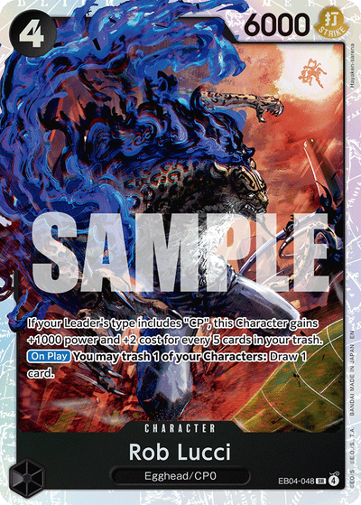 Rob Lucci EB04-048 Adventure on Kami's Island One Piece Karte