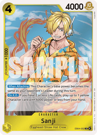 Sanji EB04-052 Adventure on Kami's Island One Piece Karte