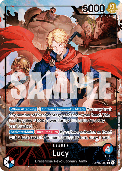 Lucy OP15-002 (Parallel 1) Adventure on Kami's Island One Piece Karte