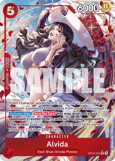 Alvida OP15-003 (Parallel 1) Adventure on Kami's Island One Piece Karte