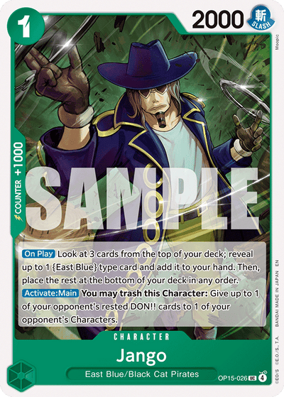 Jango OP15-026 Adventure on Kami's Island One Piece Karte