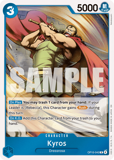 Kyros OP15-042 Adventure on Kami's Island One Piece Karte