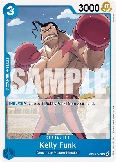 Kelly Funk OP15-043 Adventure on Kami's Island One Piece Karte