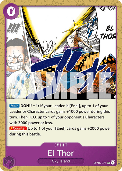 El Thor OP15-075 Adventure on Kami's Island One Piece Karte