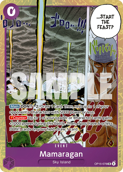 Mamaragan OP15-078 Adventure on Kami's Island One Piece Karte