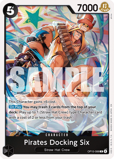 Pirates Docking Six OP15-088 Adventure on Kami's Island One Piece Karte