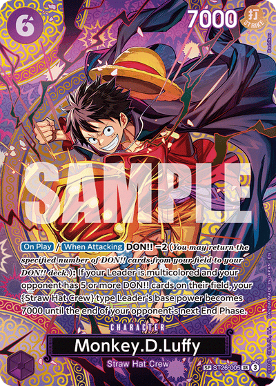 Monkey.D.Luffy ST26-005 (Parallel 1) Adventure on Kami's Island One Piece Karte
