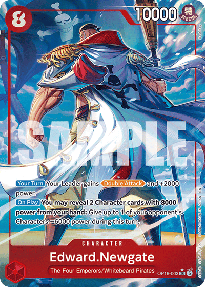 Edward.Newgate OP16-003 (Parallel 1) The Time of Battle One Piece Karte