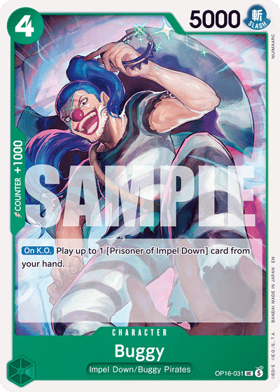 Buggy OP16-031 The Time of Battle One Piece Karte
