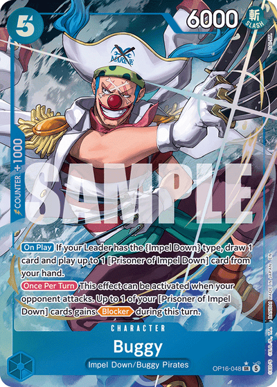 Buggy OP16-048 (Parallel 1) The Time of Battle One Piece Karte