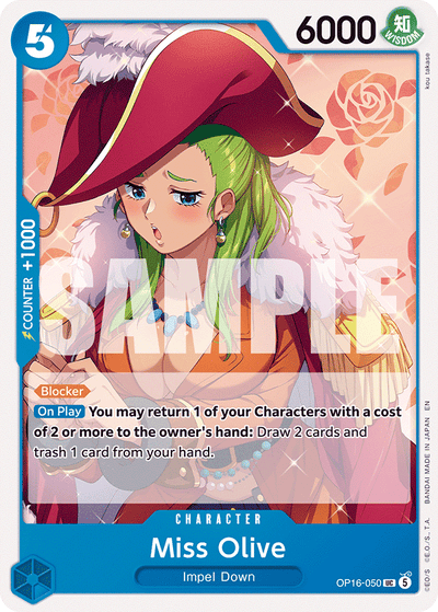Miss Olive OP16-050 The Time of Battle One Piece Karte