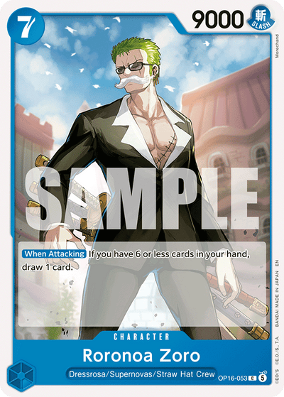 Roronoa Zoro OP16-053 The Time of Battle One Piece Karte