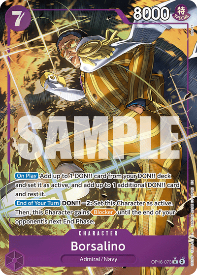 Borsalino OP16-073 (Parallel 1) The Time of Battle One Piece Karte