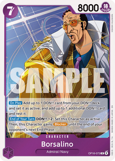 Borsalino OP16-073 The Time of Battle One Piece Karte