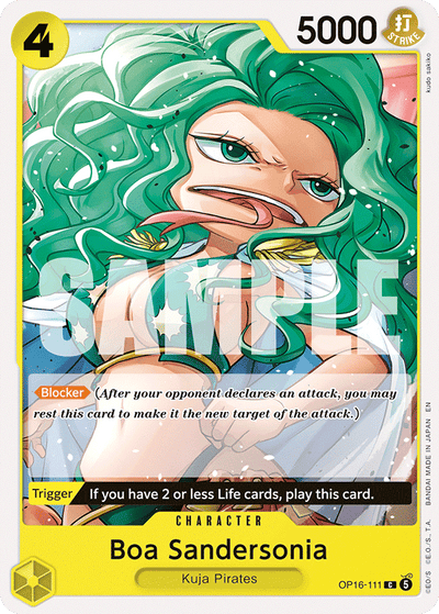 Boa Sandersonia OP16-111 The Time of Battle One Piece Karte