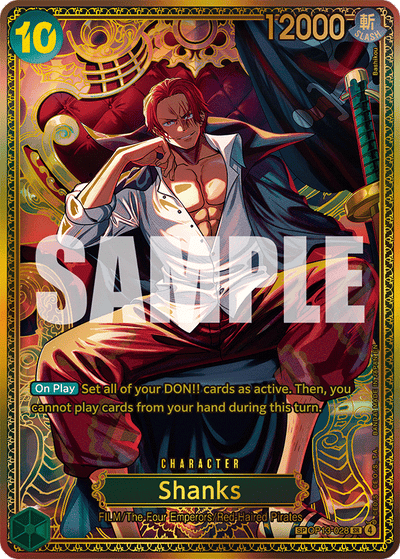 Shanks OP13-028 (Parallel 2) The World's Strongest Warriors One Piece Karte
