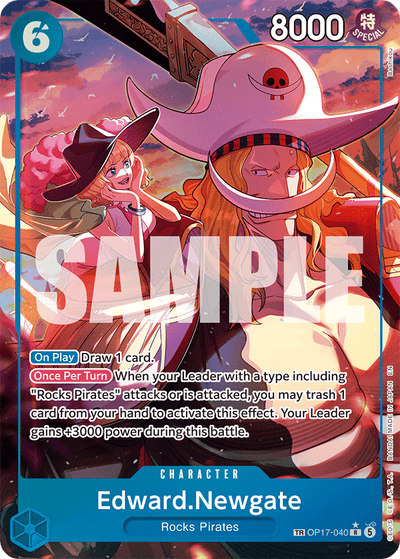 Edward.Newgate OP17-040 (Parallel 1) The World's Strongest Warriors One Piece Karte