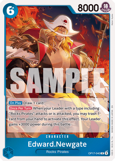 Edward.Newgate OP17-040 The World's Strongest Warriors One Piece Karte